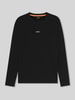 BOSS Orange Regular Fit Langarmshirt aus Baumwoll-Mix Modell 'CHARK' Black