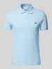 Lacoste Slim Fit Poloshirt mit Label-Patch Modell 'PIQUE' Hellblau