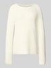 Fynch-Hatton Strickpullover mit gerippten Abschlüssen Offwhite