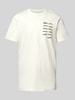 Calvin Klein Jeans T-Shirt mit Label-Print Offwhite