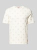 Scotch & Soda T-shirt met all-over motief Offwhite