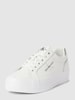 Calvin Klein Jeans Sneakersy na platformie z detalami z logo Biały