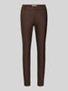MOS MOSH Skinny Fit Anzughose mit Paspeltaschen am Gesäß Modell 'Abbey' Schoko