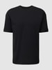 Drykorn T-shirt met extra brede schouders, model 'THILO' Zwart