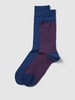 Christian Berg Men Socken mit Allover-Muster im 2er-Pack Dunkelblau