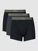 Scotch & Soda Boxershort met elastische band met logo in een set van 3 stuks Zwart