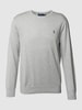 Polo Ralph Lauren Pullover mit Logo-Stitching Hellgrau Melange