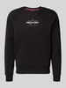 Alpha Industries Sweatshirt mit Logo und Rundhalsausschnitt Black