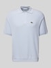 Lacoste Relaxed Fit Poloshirt mit Logo-Badge Hellblau