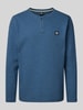 Lerros Longsleeve mit Knopfleiste Modell 'SERAFINO' Rauchblau