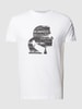 Karl Lagerfeld T-Shirt mit Label-Print Weiss