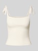 Guess Tanktop mit Schnürverschluss Offwhite