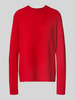 MYON Loose Fit Pullover aus reinem Kaschmir in Strick-Optik Rot