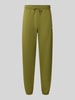 New Balance Regular Fit Sweatpants aus Baumwoll-Mix mit Label-Stitching Gruen