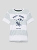 Jack & Jones T-shirt ze wzorem w paski model ‘SUMMER’ Zielony