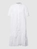 ROBE LÉGÈRE Blousejurk van katoen met broderie anglaise Wit