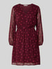 Only Tailliertes Freizeitkleid mit Ballonärmeln Modell 'CERA' Bordeaux