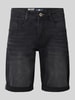 Petrol Szorty jeansowe o kroju regular fit z 5 kieszeniami model ‘BULLSEYE’ Czarny