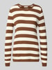 Christian Berg Woman Grof gebreide pullover Cognac