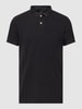 Superdry Poloshirt met logostitching, model 'VINT DESTROY' Zwart