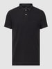 Superdry Poloshirt met logostitching, model 'VINT DESTROY' Zwart