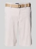 Christian Berg Men Bermudas mit Gürtel Beige