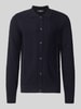 CINQUE Strickjacke mit Strukturmuster Modell 'YARO' Marine