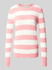 Christian Berg Woman Strickpullover mit Zopfmuster Pink