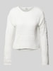 Noisy May Gebreide pullover met ronde hals, model 'LAIKA' Offwhite