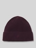 BOSS Beanie van een mix van wol en kasjmier, model 'LEAH' Bordeaux