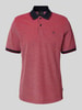 bugatti Poloshirt mit Label-Stitching Rot