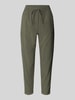 Soyaconcept Tapered fit broek met steekzakken, model 'Cissie' Rietgroen