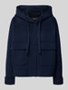 Weekend Max Mara Kurtka o kroju regular fit z kapturem z mieszanki wełny model ‘GARY’ Granatowy