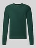 ONLY & SONS sweter o kroju regular fit z czystej bawełny model 'TONY' Butelkowy zielony