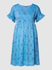 Mamalicious Sukienka mini ciążowa z haftem angielskim Oceaniczny