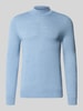 Christian Berg Men Regular Fit Turtleneck aus Woll-Mix Hellblau Melange