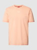 HUGO T-Shirt mit Label-Applikation Apricot