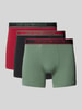 Emporio Armani Slim Fit Trunks aus Baumwoll-Mix Dunkelrot