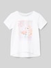 s.Oliver RED LABEL T-Shirt mit Motiv-Print Weiss