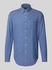 Polo Ralph Lauren Custom Fit Freizeithemd mit Button-Down-Kragen Rauchblau