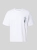 JACK & JONES relaxed fit t-shirt van pure katoen model "DYLAN" Offwhite