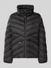 Christian Berg Woman Selection Steppjacke mit Stehkragen und Reißverschlusstaschen Black