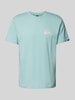 Quiksilver T-Shirt mit Label-Print Tuerkis