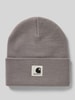 Carhartt Work In Progress Beanie mit Label-Patch Modell 'Ashley' Hellgrau