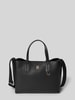 Tommy Hilfiger Tote Bag mit Logo-Applikation aus Metall Black