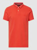 Superdry Poloshirt met logostitching, model 'VINT DESTROY' Lichtrood