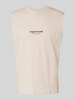 Jack & Jones Tanktop mit Label-Print Modell 'VESTERBRO' Offwhite