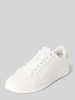 CK Calvin Klein Ledersneaker mit Label-Badge Weiss