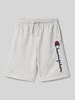 CHAMPION Sweatshorts mit Logo-Stitching Mittelgrau Melange