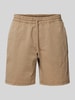Only & Sons Korte regular fit broek met steekzakken, model 'TEL' Beige